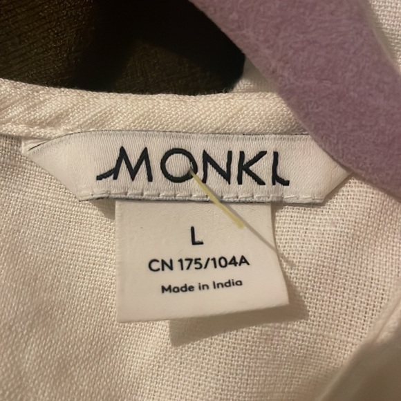 MONKL blouse cream color size L - Picture 5 of 7